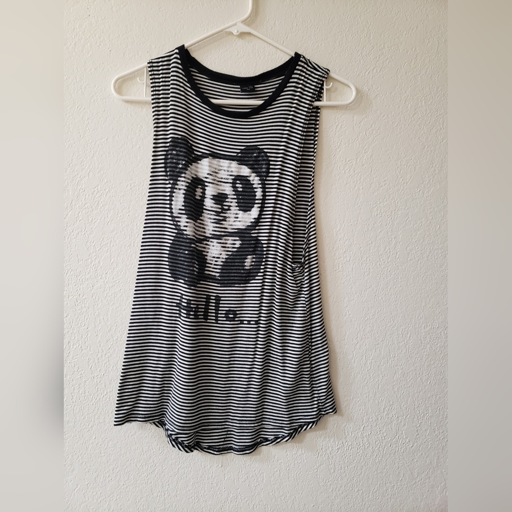 Panda stripe blouse